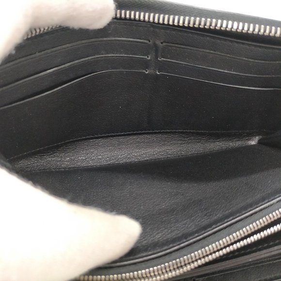 Louis Vuitton LV Zippy Wallet Zippy Wallet M61867 Black Mahina - Picture 7 of 9